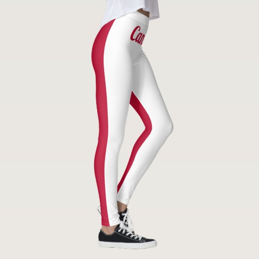 Leggings Personnaliser Drapeau national canadien (Droite)