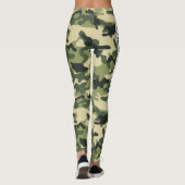 Leggings PERSONNALISER LE Camouflage Vert (Dos)