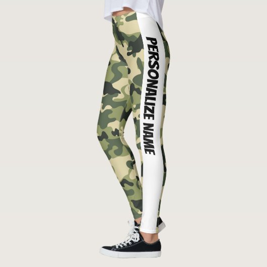 Leggings PERSONNALISER LE Camouflage Vert (Gauche)