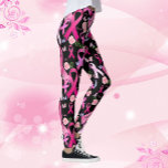 Leggings Personnaliser les mots Nom Pink Ribbon Cancer du s<br><div class="desc">Ouah ! C'est une paire unique de légumineuses. Vous choisissez les mots</div>