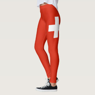 Leggings Personnaliser Schweiz Drapeau national