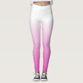 Leggings Personnaliser soi-même Moderne Élégant rose (Devant)