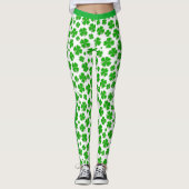 Leggings Personnaliser : St Patrick's Erin go Bragh Shamroc (Devant)