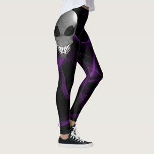 Leggings personnalisés aliens gris