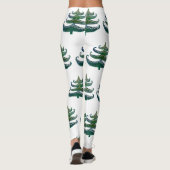 Leggings personnalisés Arbres de Noël (Dos)