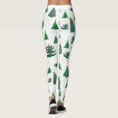 Leggings personnalisés Arbres de Noël (Dos)