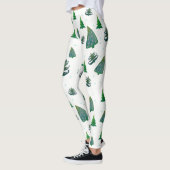 Leggings personnalisés Arbres de Noël (Gauche)