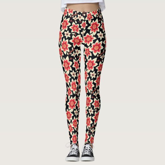 Leggings personnalisés avec impression intégrale (Devant)