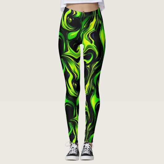 Leggings personnalisés avec impression intégrale (Devant)