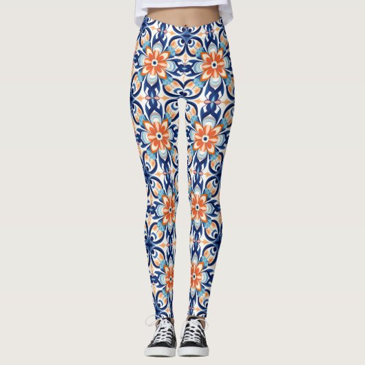 Leggings personnalisés avec impression intégrale p (Devant)