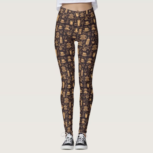 Leggings personnalisés avec impression intégrale p (Devant)