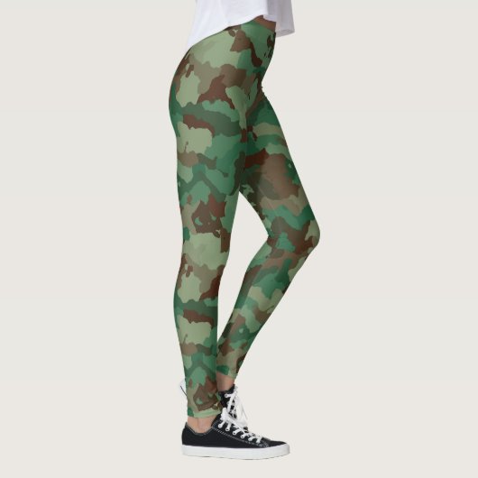 Leggings personnalisés camouflage vert (Droite)