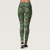 Leggings personnalisés camouflage vert (Dos)