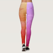 Leggings personnalisés d'humeur rose (Dos)