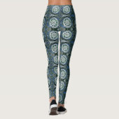 Leggings personnalisés Expression de mandala blanc (Dos)