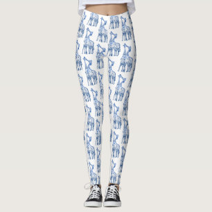 Leggings personnalisés Giraffes Kiss