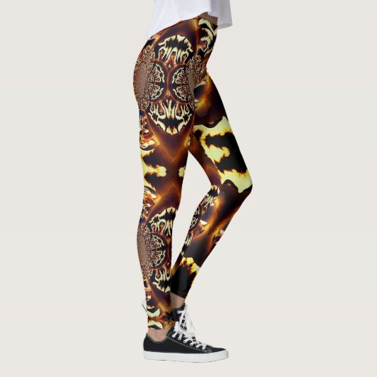 Leggings personnalisés magiques Fire Art fractal (Droite)