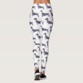 Leggings personnalisés Mandala Dachshund (Dos)