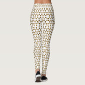 Leggings personnalisés Motifs Pois d'or (Dos)