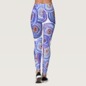 Leggings personnalisés roses violets (Dos)