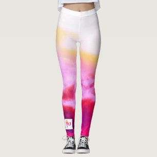 Leggings personnalisés SUNSET ET KANJI POUR LA PAI