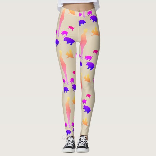 Leggings personnalisés Vegan Mind (Devant)