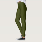 Leggings personnalisés vert armée (Gauche)