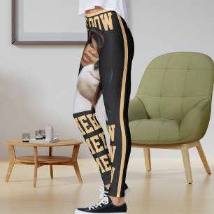 Leggings Personnalisez Pet Chat Maman Cute Poche Charbon Ph