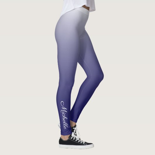 Leggings Personnalized gradient ombre navy blue (Droite)