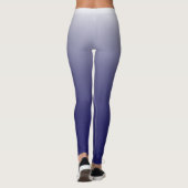 Leggings Personnalized gradient ombre navy blue (Dos)