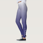 Leggings Personnalized gradient ombre navy blue (Gauche)