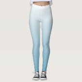 Leggings Personnel gradient ombre angel blue (Devant)