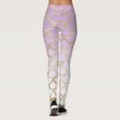 Leggings Pèse-sirène mauve gradient de parties scintillant  (Dos)