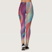 Leggings Pétales à flammes peintes (Dos)