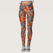 Leggings Pétales flamboyantes (Devant)