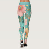 Leggings Pétales Pastels (Dos)