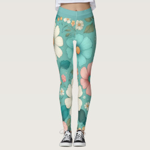 Leggings Pétales Pastels