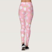 Leggings Pétales rose pâle Pétales Motif (Dos)