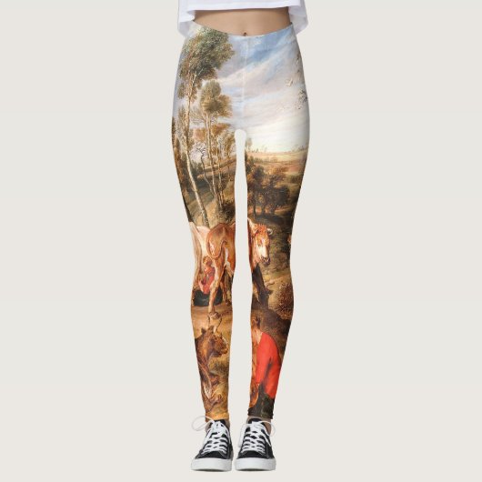 Leggings Peter Paul Rubens Milkmaips avec du bétail sur une (Devant)