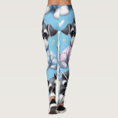 Leggings Petit Chien De Schnauzer Motif Animal (Dos)