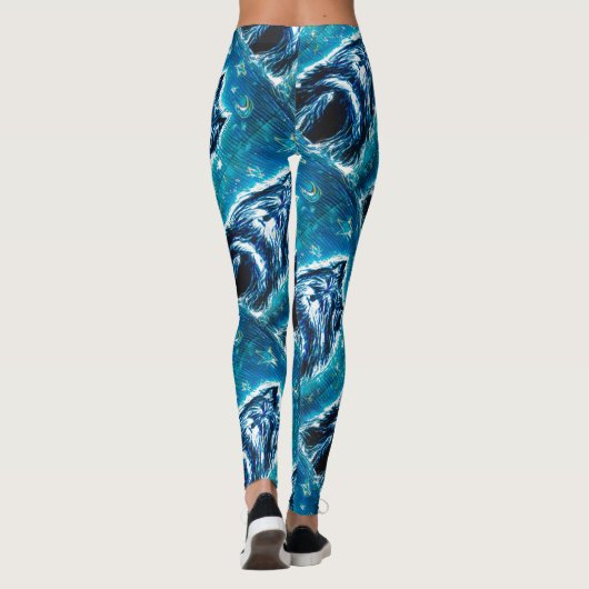 Leggings Petit Chien en bleu (Dos)
