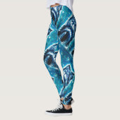 Leggings Petit Chien en bleu (Gauche)