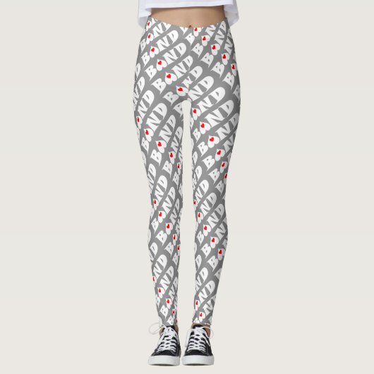 Leggings Petit coeur de bande (Devant)