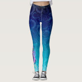 Leggings Petit dragon d'eau rose et bleu (Devant)