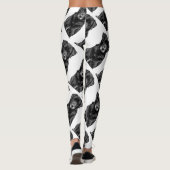 Leggings Petit Labrador Chien noir Chien Chien Chien Chien  (Dos)