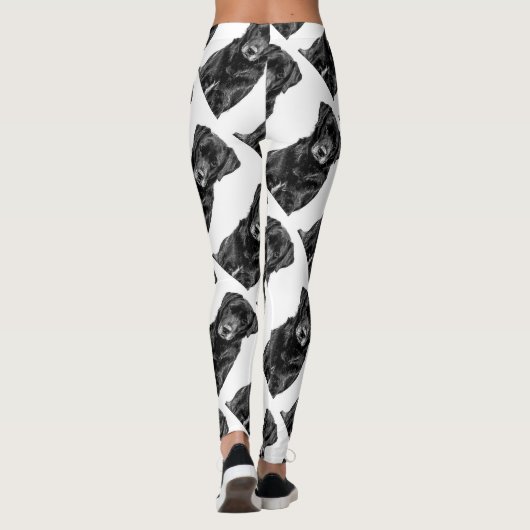 Leggings Petit Labrador Chien noir Chien Chien Chien Chien  (Dos)