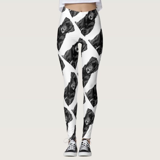 Leggings Petit Labrador Chien noir Chien Chien Chien Chien  (Devant)