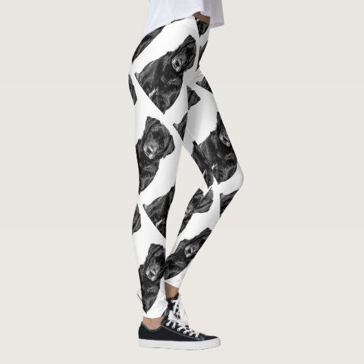 Leggings Petit Labrador Chien noir Chien Chien Chien Chien  (Droite)