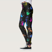 Leggings Petit Palmier Coloré ! Cette Sensation Joyeuse ! (Gauche)