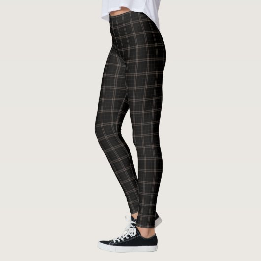 Leggings Petit plaid de tartan jaune rouge blanc noir (Gauche)